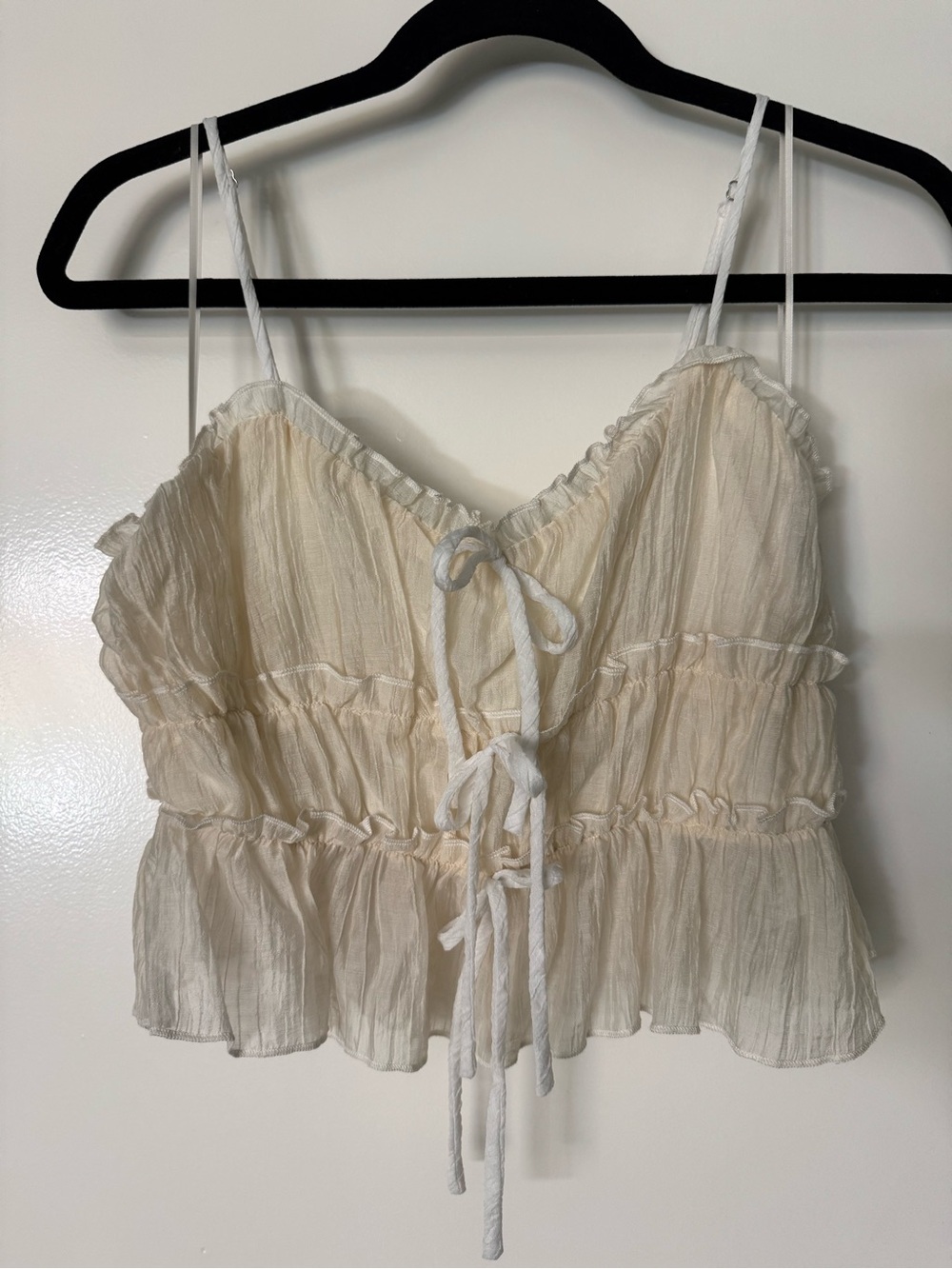 12th Tribe Dahlia Baby Yellow Ruffled Top